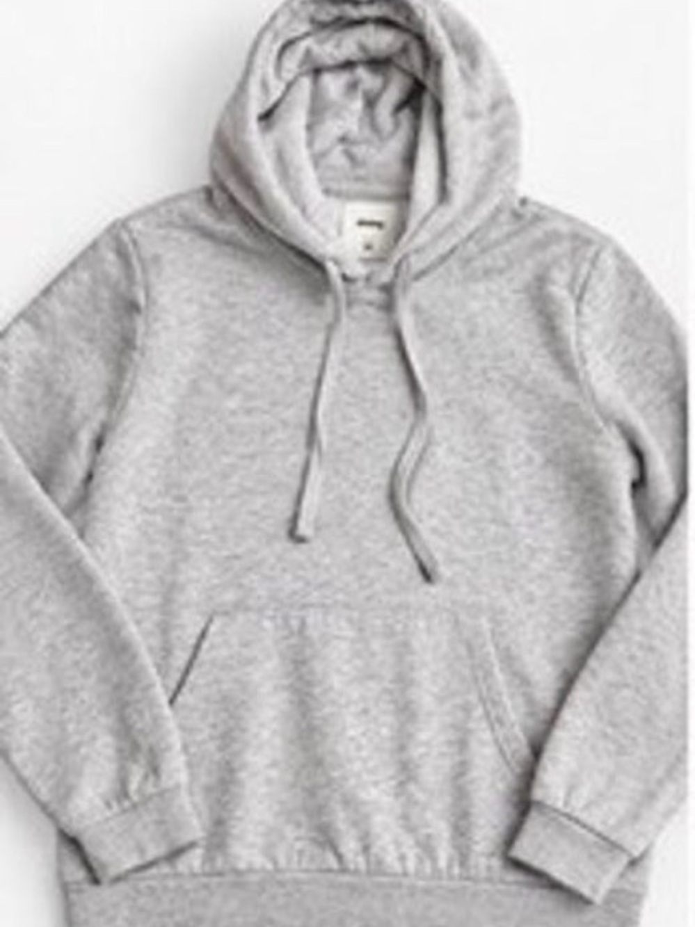 Sinsay Fleece Pullover Hoodie Gray Cotton Blend Women’s M